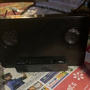 Black Portable Speaker with Superior Sound Quality